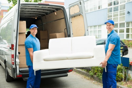 Specialist team preparing for piano removals in Lissongrove