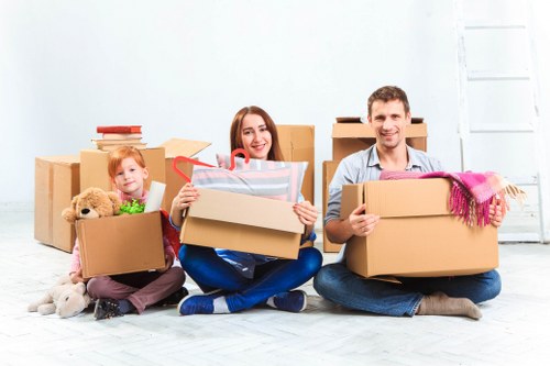Professional team collecting bulky furniture from a Lissongrove property