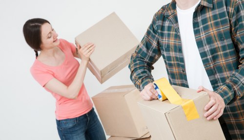 Removal van and moving team prepared for a local house move in Lisson Grove