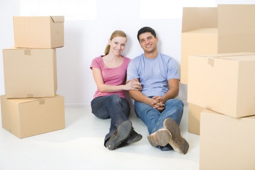 Commercial moving team preparing office relocation in Lissongrove