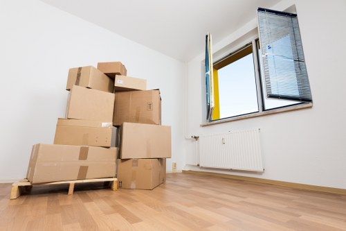 A man and van service handling boxes and household items in Lisson Grove