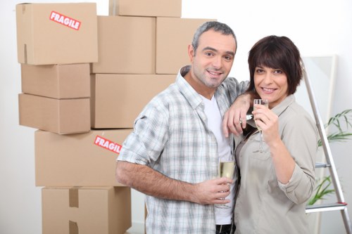Moving team loading furniture during a Lissongrove house move